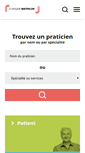 Mobile Screenshot of clinique-mathilde.fr